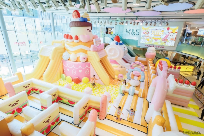 超過2,000呎的甜品下午茶盛宴造型充氣樂園（圖片來源：荃新天地Citywalk）