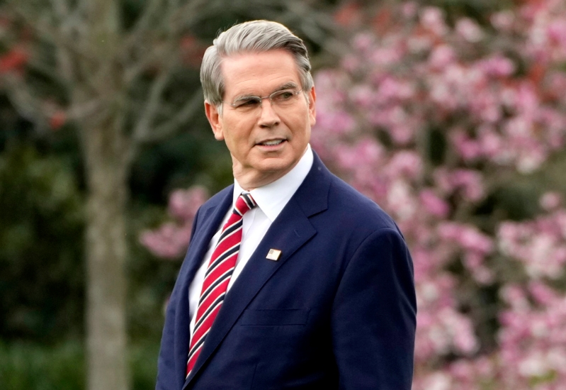 美國(guó)財(cái)政部長(zhǎng)貝森特。美聯(lián)社