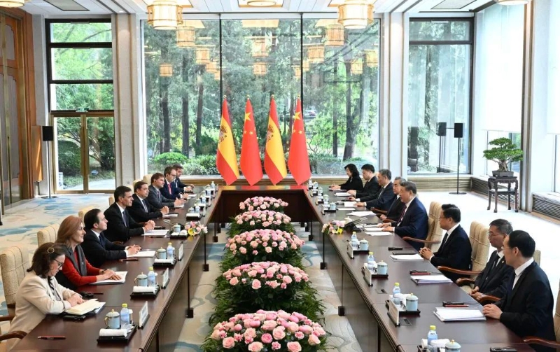 國(guó)家主席習(xí)近平在北京會(huì)見西班牙首相桑切斯