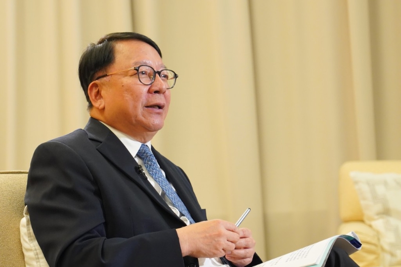 政務司司長陳國基接受《星島》訪問。