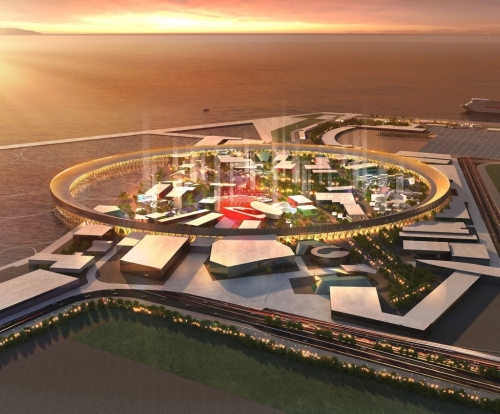 大阪世博另一亮點便是全世界最大的木造回廊「大屋根」（Grand Roof）。（圖片來源：Instagram @ @sou_fujimoto）