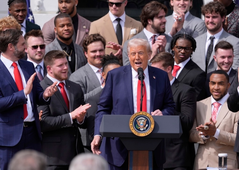 美國(guó)總統(tǒng)特朗普。 美聯(lián)社