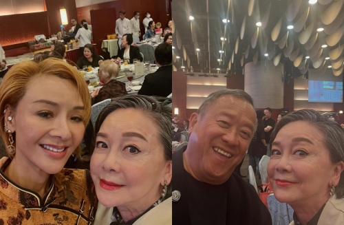 查小欣曬出和曾志偉、葉子楣合照。（圖／翻攝自cha_siuyan IG）