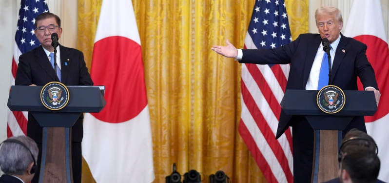 特朗普親自談日本關(guān)稅