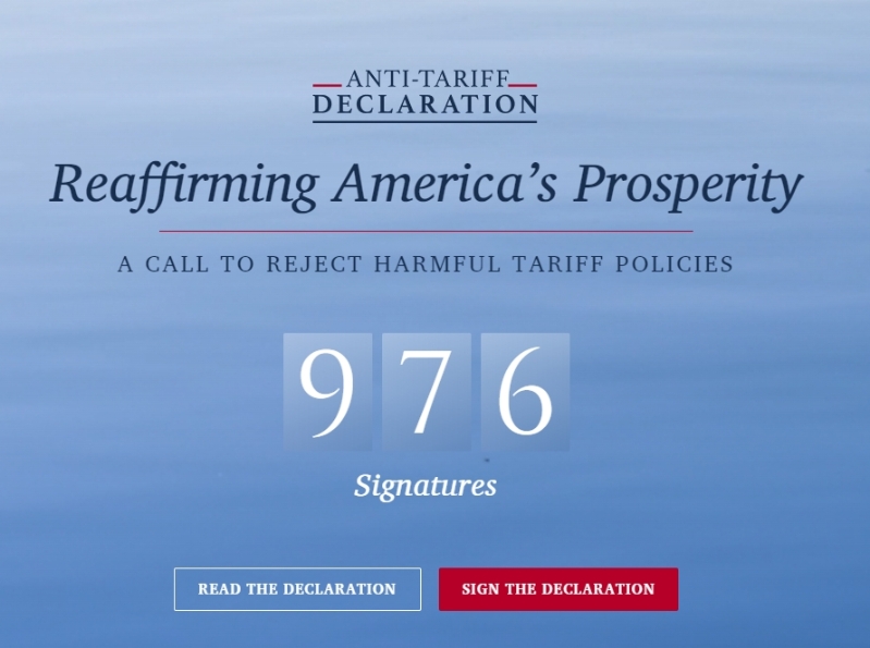 美國(guó)近千學(xué)者人簽署「反關(guān)稅宣言」