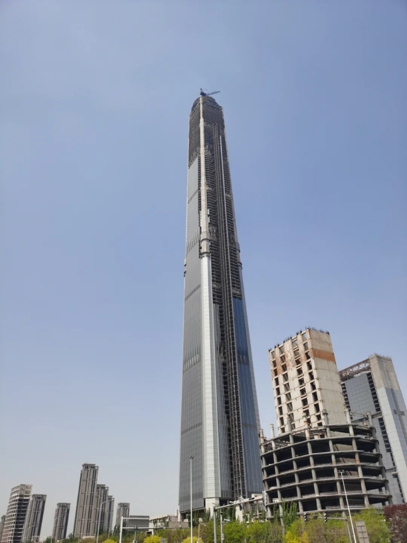 天津117大廈動工至今已17樓。