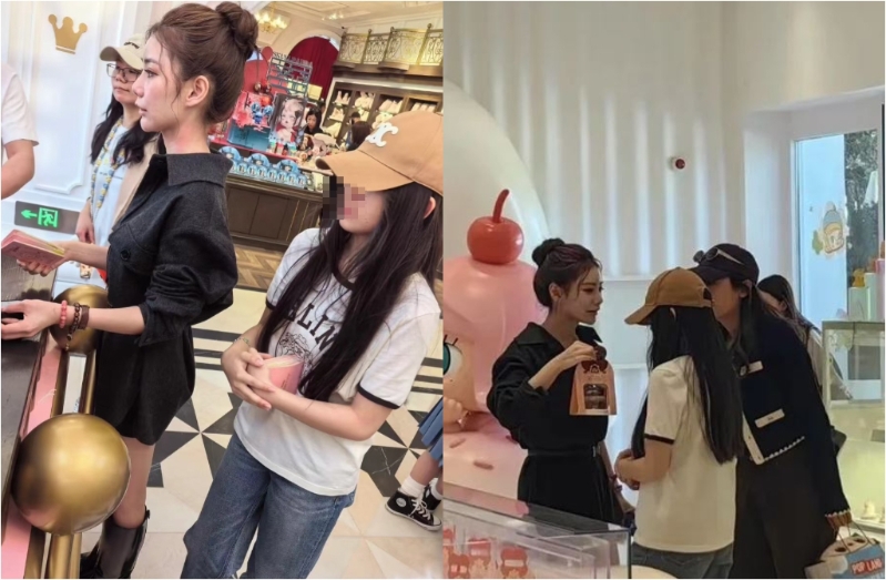 馬筱梅帶大S女兒逛街，被網(wǎng)友巧遇。（圖／翻攝自 小紅書）