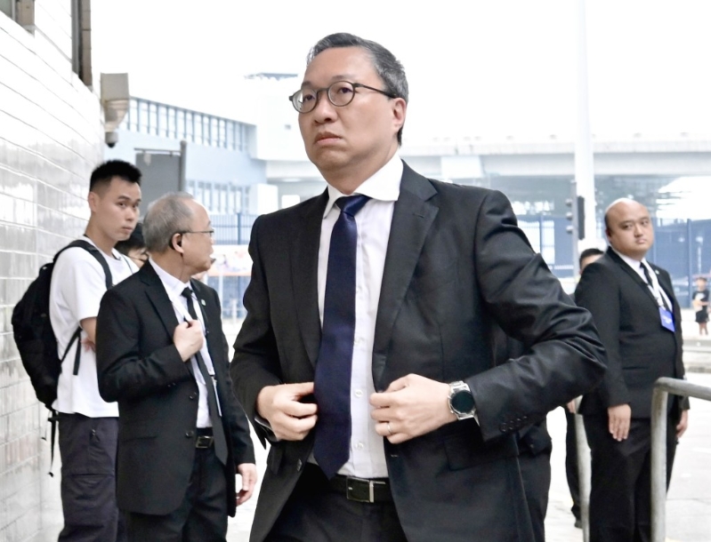 律政司司長(zhǎng)林定國(guó)。 （劉駿軒攝）