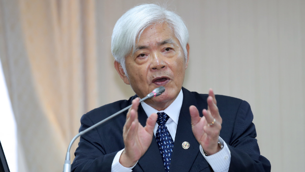 “中選會(huì)”主委李進(jìn)勇7日赴“立法院”報(bào)告并備詢。
