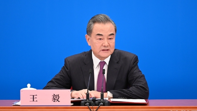 中共中央政治局委員、外交部長王毅。新華社