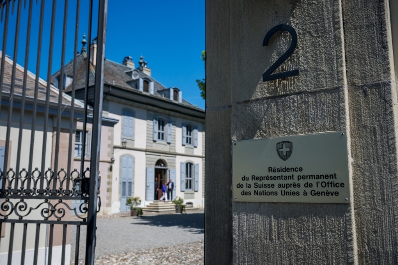 會談于周六上午在聯(lián)合國日內(nèi)瓦辦事處瑞士常駐代表官邸展開。法新社
