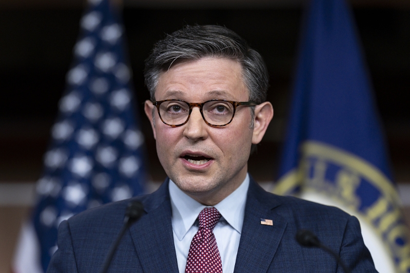 美國眾議院議長邁克·約翰遜 資料圖