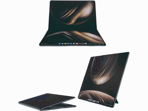 全球首款鴻蒙折疊屏電腦華為 MateBook Fold。 微博3