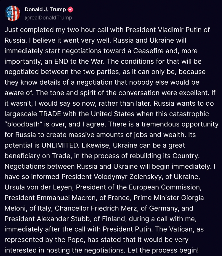 特朗普發(fā)文 特朗普發(fā)文