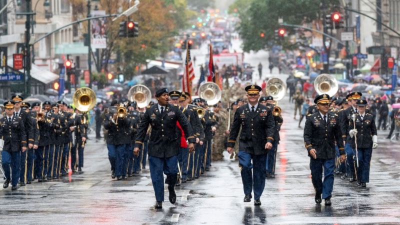 在紐約舉行的退伍軍人節(jié)游行。