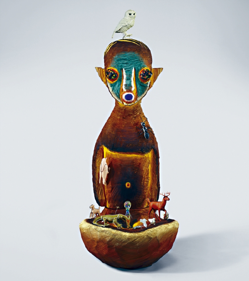 加藤泉的雕塑作品《無題》，2022年作，估價(jià)由1,800,000至2,800,000港元。