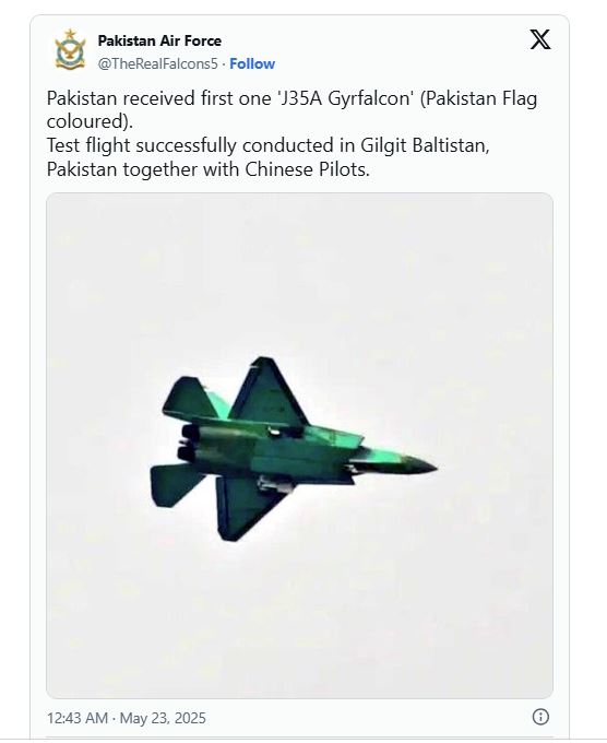 巴基斯坦空軍證實接收中國殲-35A。.jpg