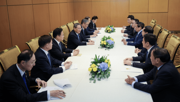 李強晤越南總理范明政 李強晤越南總理范明政