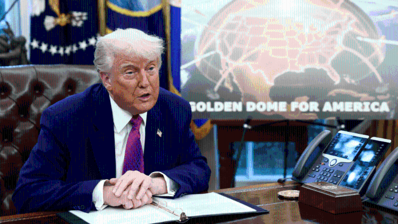 特朗普公布“金穹”導(dǎo)彈防御系統(tǒng)發(fā)展規(guī)劃。