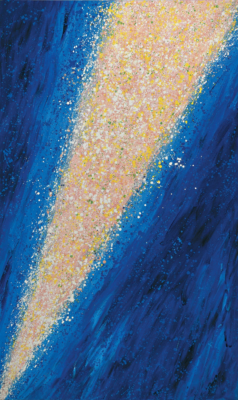 蕭勤《彗星-5》（2002年），成交價為2,036,000港元（包傭金）。