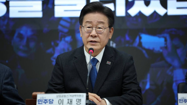 韓國總統(tǒng)候選人李在明。