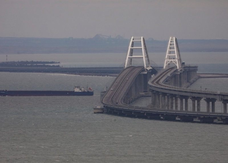 克里米亞大橋是2014年以后俄羅斯連通克拉斯諾達爾州與克里米亞半島的大橋。 路透社.jpg