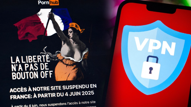 法國要求審查使用者年齡，Pornhub母公司Aylo Freesites決定在法國停運。 法新社