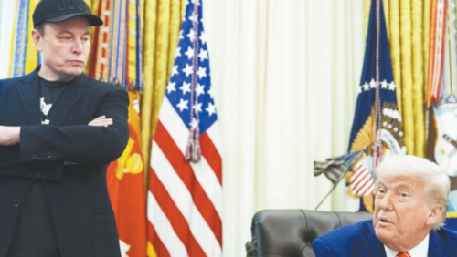 特朗普與馬斯克反面 特朗普與馬斯克反面