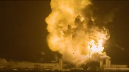 “星艦”36號(hào)飛船18日靜態(tài)測(cè)試時(shí)爆炸。NASA