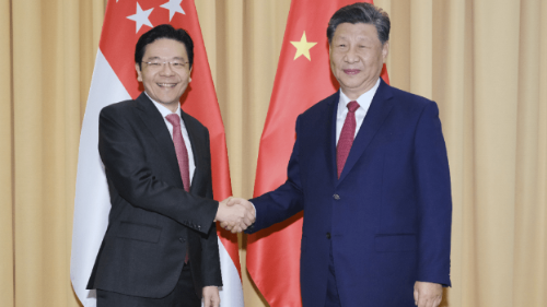 新加坡總理黃循財(cái)周日首次訪華