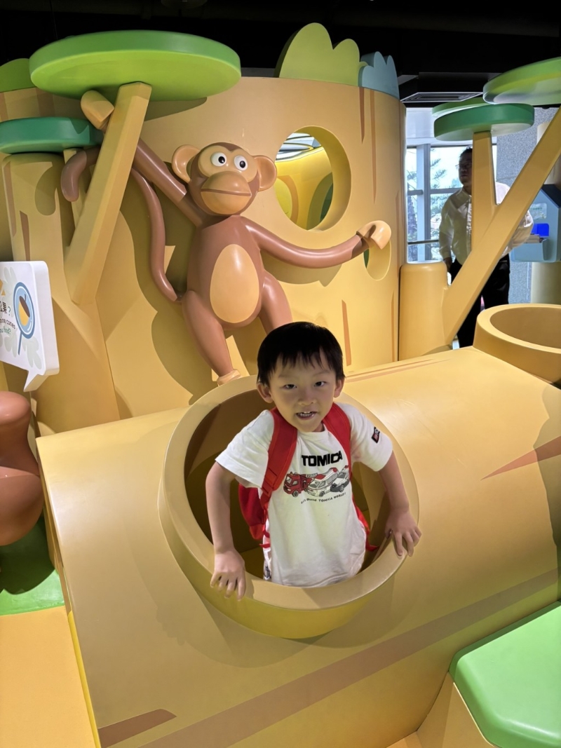 展城館1樓的最新展覽打卡位眾多， 小朋友又可以邊玩邊學(xué)習(xí)城市規(guī)劃。（
