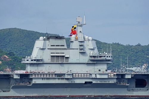 山東艦 - 山東艦航母編隊訪港。3