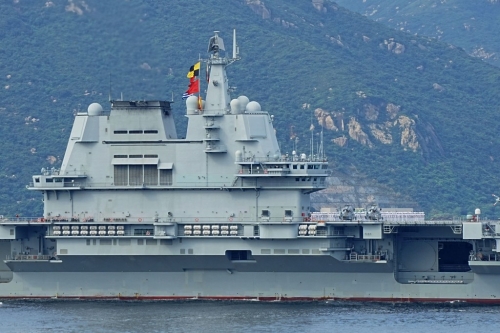 山東艦 - 山東艦航母編隊訪港。1