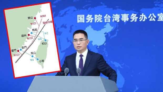 陳斌華用M503航線W121銜接航線，對(duì)兩岸同胞有利。