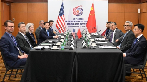 王毅日前與魯比奧在吉隆坡會(huì)面。