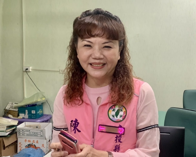 民進(jìn)黨南投縣議員陳玉鈴。