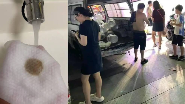 杭州自來水飄“鼠尸臭”，民眾嚇壞搶買瓶裝水。