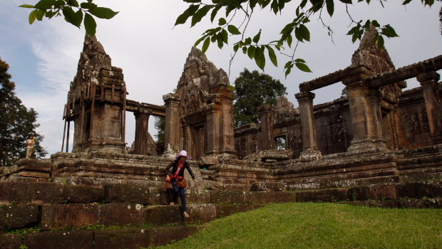 位于泰柬邊境附近的柬埔寨柏威夏古寺（Preah Vihear Temple）資料照