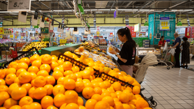 中國7月CPI按年持平，PPI跌3.6%