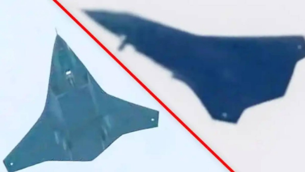 網(wǎng)上流傳解放軍第三款第六代先進(jìn)戰(zhàn)機(jī)的試飛圖片。