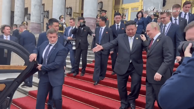 普京與金正恩 普京與金正恩