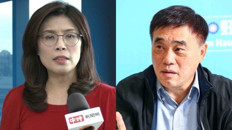 根據(jù)最新針對國民黨員所做的民調(diào)顯示，若立即投票，鄭麗文（左）支持度最高為22.2%，郝龍斌（右）以20.5%緊追在后。