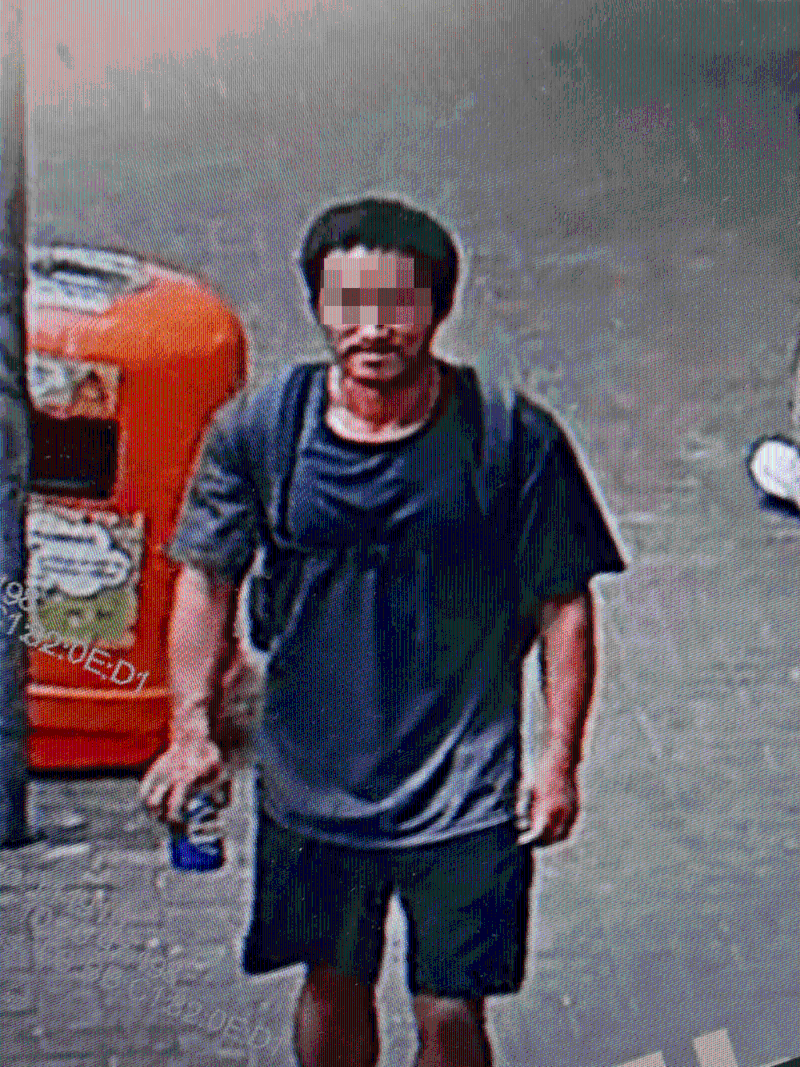 兇徒為一名30歲姓韓男子，持有香港身份證，是一名流連在紅磡及深水埗一帶公園的露宿者。