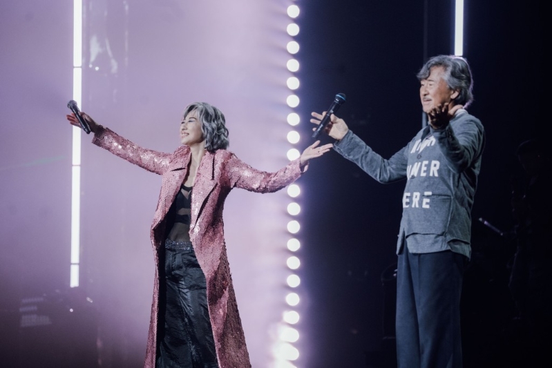 林子祥和葉蒨文相隔28年再合體。