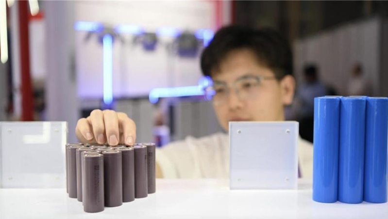 鋰電池示意圖，