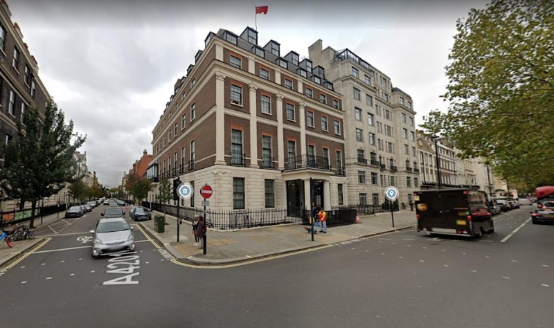 中國目前位于倫敦西敏市的大使館。