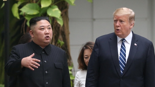 特朗普和金正恩2019年2月在越南河內(nèi)舉行第2次特金會(huì)。