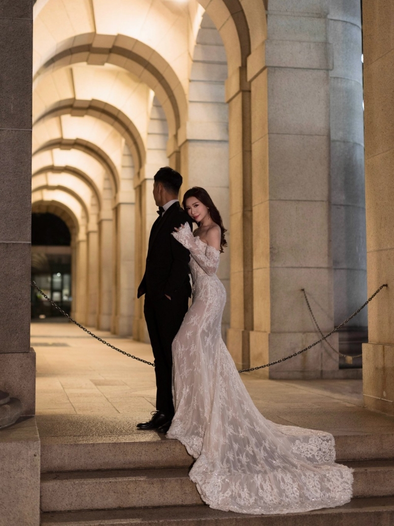 梁凱寧與未婚夫非常合襯。