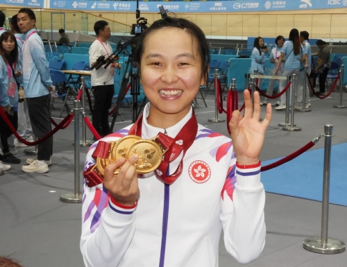 李思穎在今屆全運(yùn)會(huì)取得3面金牌。