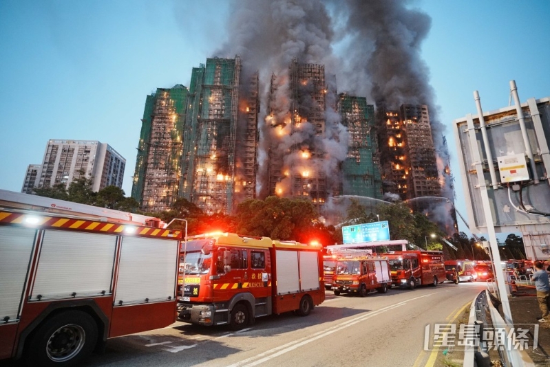 大埔宏福苑五級火。